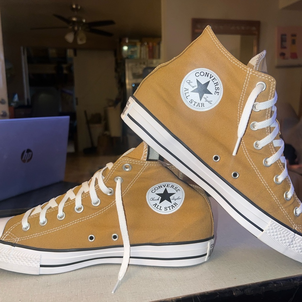 Converse All Star Men's Burnt Honey High-Top Sneakers sz 12 Chuck Taylor’s